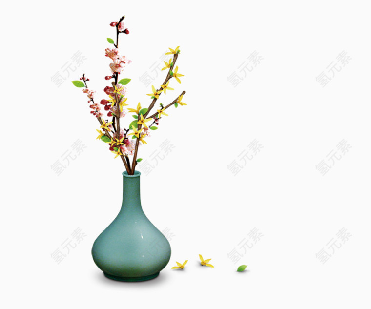 花瓶 中式干花 北欧花艺