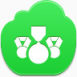 奖free-green-cloud-icons下载