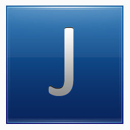 字母J蓝色图标