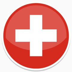 瑞士Flat-Round-World-Flag-icons