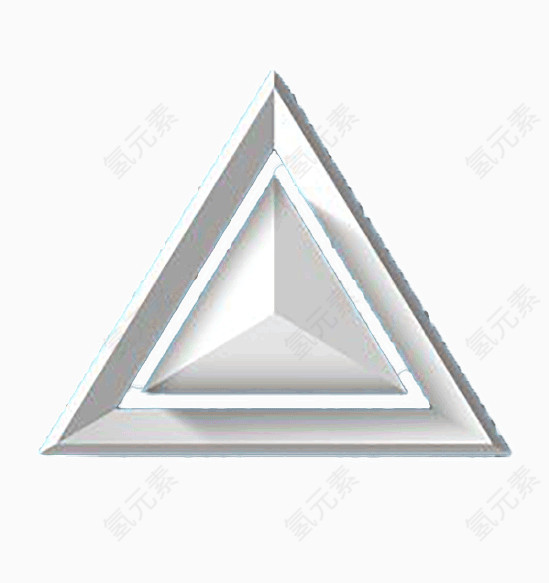 银白色三角形