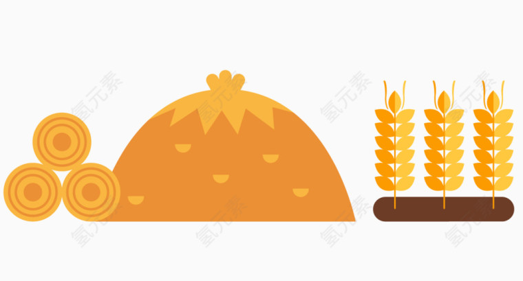 小麦食物PNG矢量素材