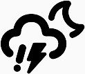 云冰雹闪电月亮Dripicons-Weather-icons