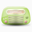 老式收音机03绿色图标