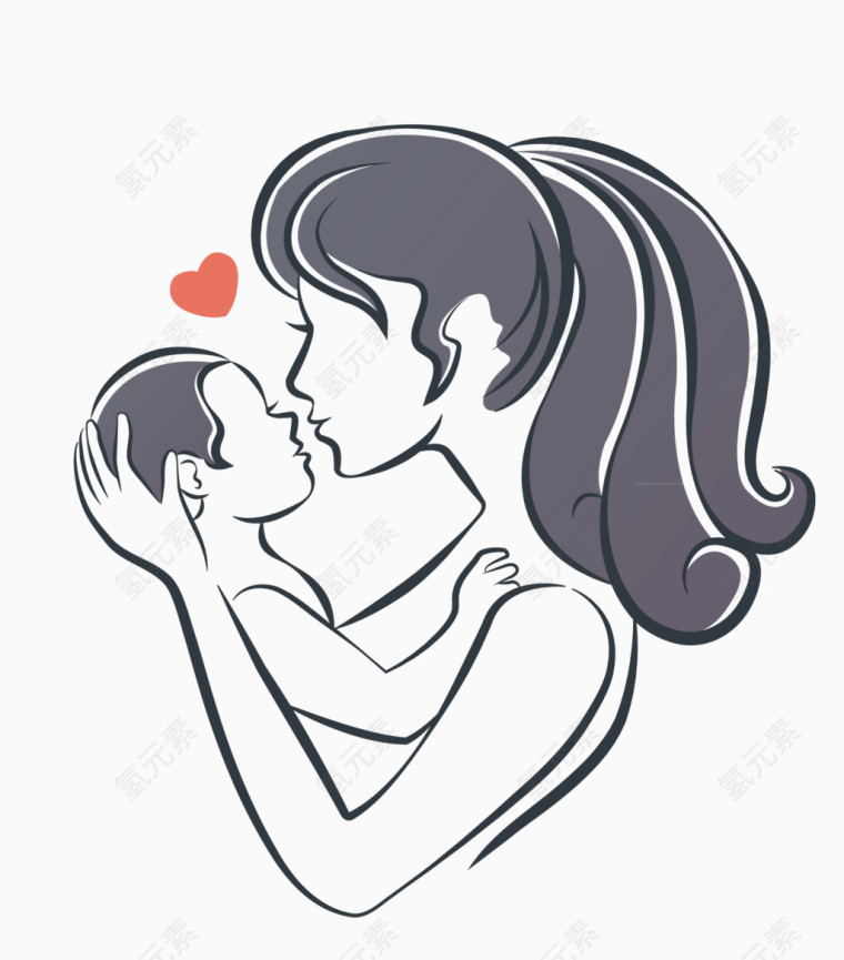 简约温馨母婴logo