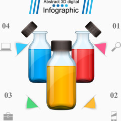 矢量医药瓶图表