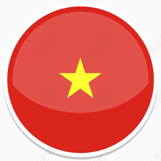 越南Flat-Round-World-Flag-icons