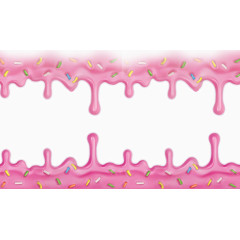 粉色奶油果酱卡通动漫素材