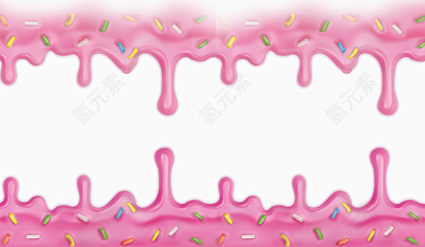 粉色奶油果酱卡通动漫素材