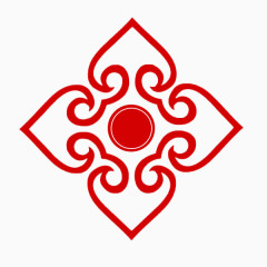 中国传统纹样心型边框