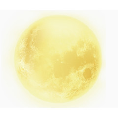 黄色月亮图案