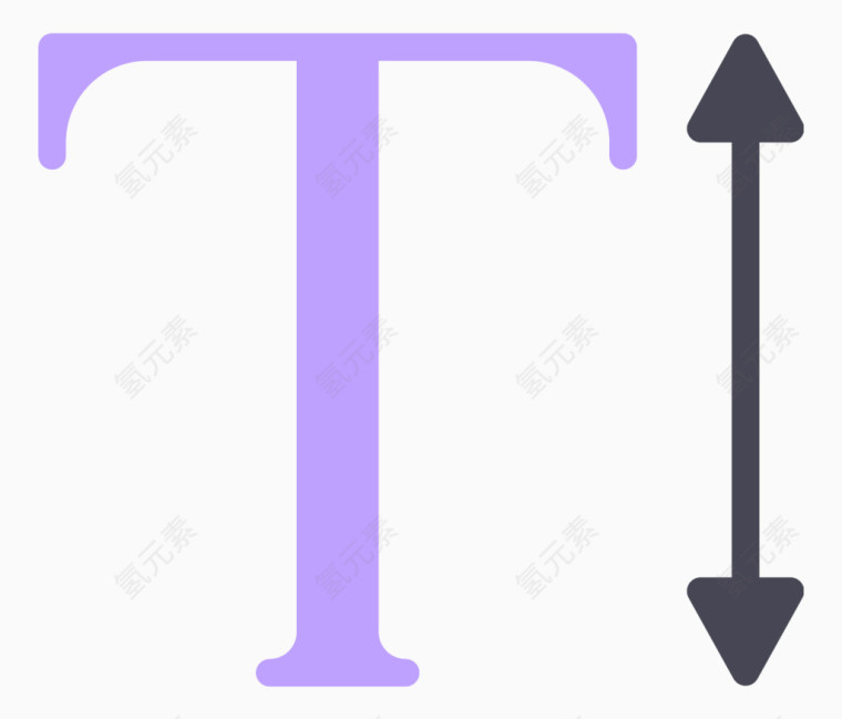 字体上下缩放图标