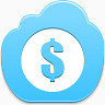 美元硬币Blue-Cloud-icons