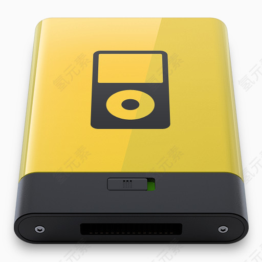 黄色的iPod图标