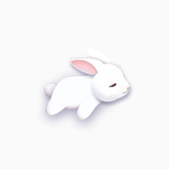 睡觉的小白兔