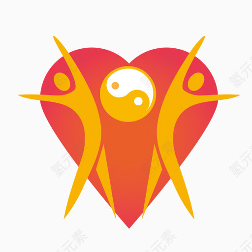 精美红色心形logo