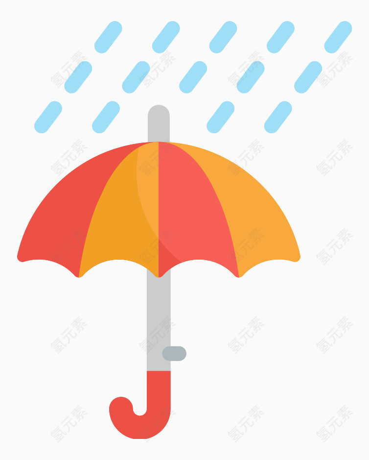 打伞防雨图标