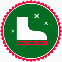 Christmas Skating Shoes Icon