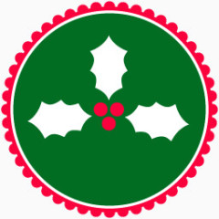 圣诞节挂球Green-christmas-social-media-icons