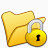文件夹黄色的锁定锁安全刷新