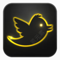 推特Neon-Glow-social-media-icons下载