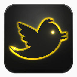 推特Neon-Glow-social-media-icons