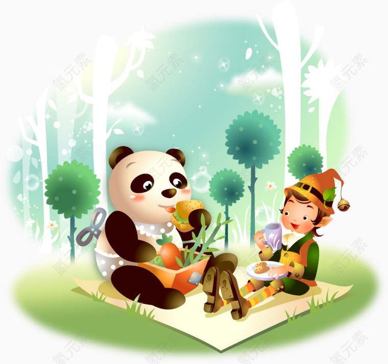 小熊猫树林