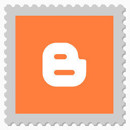 博主Postage-stamps-style-social-media-icons