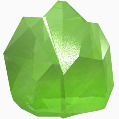 冠创业板绿色宝石橄榄石珍贵的石自由水晶图标