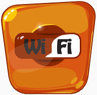 WiFi无线橡胶图标