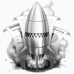 火箭灰色火箭rocketter-happyness-icons