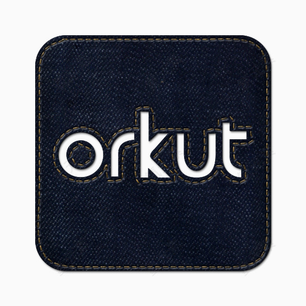 牛仔琼社会Orkut标志广场蓝色牛仔裤社交媒体