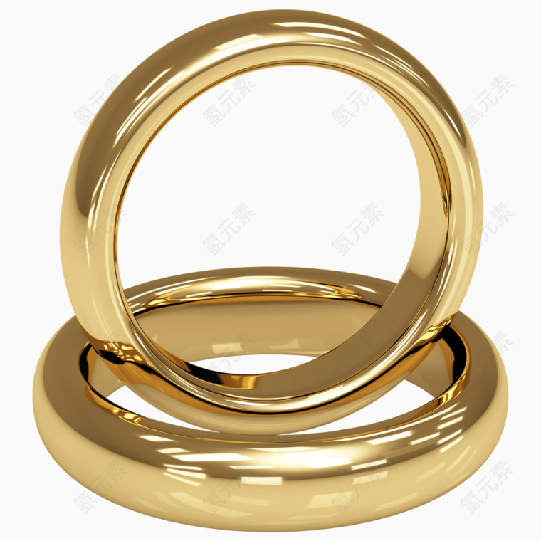 精美黄金结婚对戒
