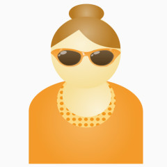 太阳镜女人橙色帐户的人人人类用户女性成员简介dapino人