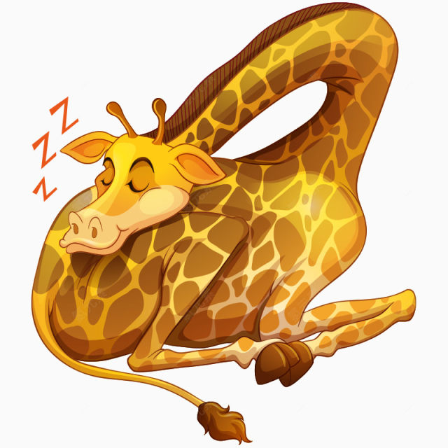 卡通可爱动物长颈鹿下载