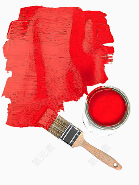 红色油漆