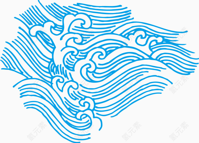 中国风波浪花纹