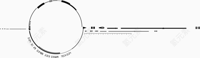 科技感圆形元素
