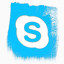 Skype飞溅社交媒体图标
