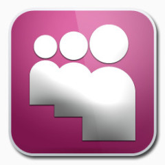 MySpace紫色光泽的社会图标