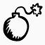 炸弹爆炸爆炸手拉的快乐的图标免费–36手绘UI图标