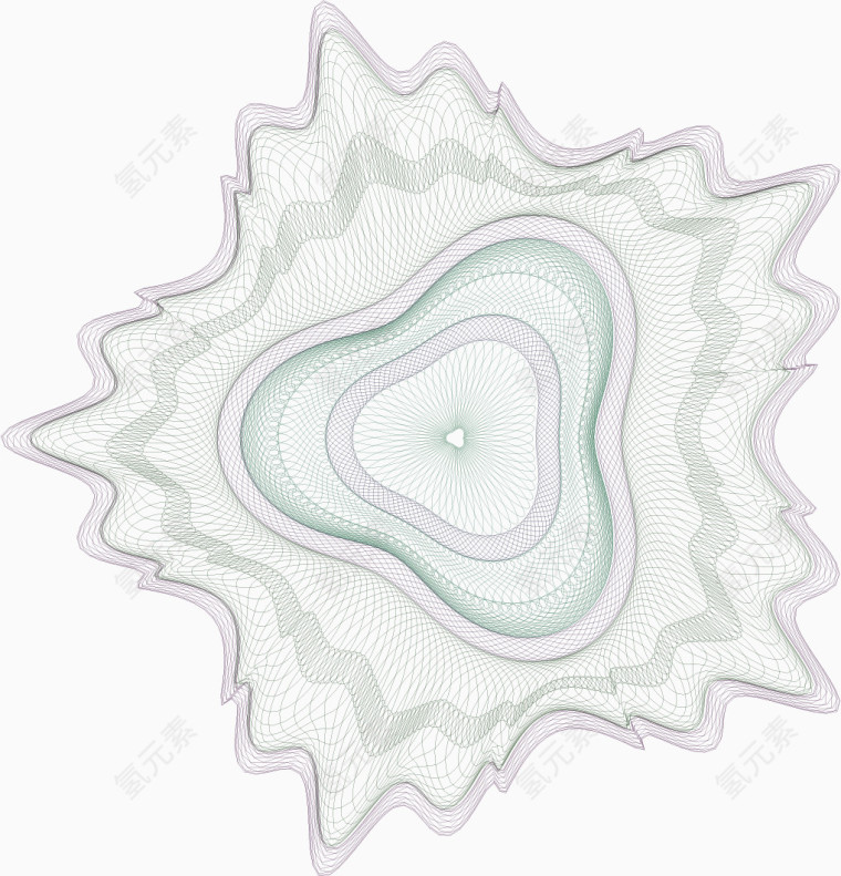 矢量证书防伪花纹底纹素材