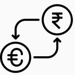 转换货币欧元金融钱卢比以货币转换-印度卢比