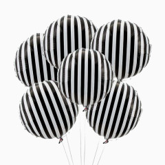 黑白条纹气球