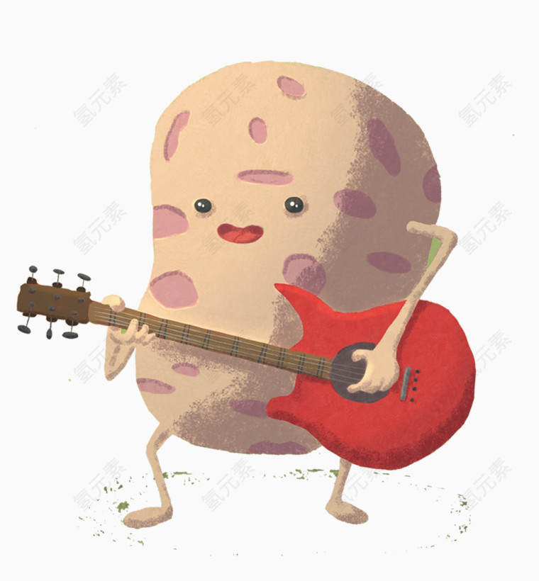 弹吉他的土豆