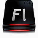 Adobe闪光CS4黑色adobe-web-suite-cs4-icons