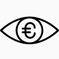 硬币货币欧元眼金融价格视觉货币-欧元1卷