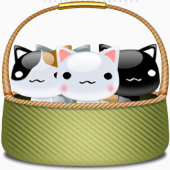 猫篮子可爱的lovely-cat-icons