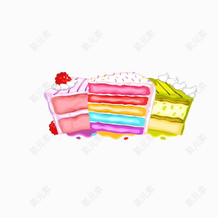 彩虹蛋糕DIY海报
