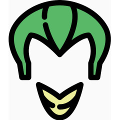 小丑Flat-SuperHeroes-Villains-icons